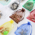 WENLUO SBD1723 17*23cm 21 Color Options Organza Jewelry Bag Pouch with Drawstring for Rings Bracelets Candy Gift Packaging