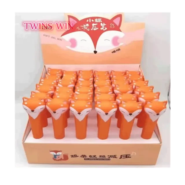 Giant Soft Cartoon Fox Animal Pen Decompression Pen Children's Toy Pen 2313 MegaBDM