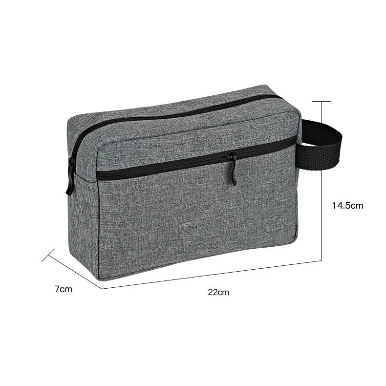 Simple Large Capacity Fashion Digital Storage Zipper Water Resistant Dustproof Portable Men's for Makeup Bag
