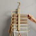 Modern Single Open-Ended Aluminum Pants Hanger Custom Vietnam Golden White Storage Rack Stand Clothes Open Ended Pant Hangers