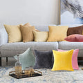 Volcanics Striped Corduroy Velvet Decorative Throw Pillow Covers Soft Solid Couch Pillowcase for Home Decor Sofa Bedroom Car