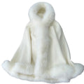 New Arrival Solid Color Fur Shawl Women Luxury Fur Poncho With Real Fox Fur