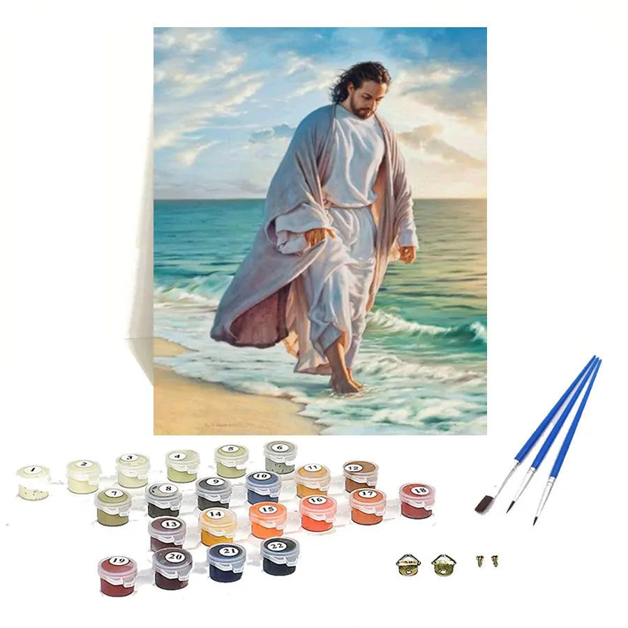 High Quality Kits Hand Painted Oil Painting Canvas Art Home Decor Painting Painting by Numbers Jesus