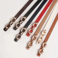 JULUN Belt Manufacturer Elegant Ceinture Femme Ladies Belt Rose Gold Chain Buckle Faux Leather Belt for Women for Dresses