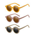 New Children Sunglasses Denmark Matte Round Frame Glasses UV400 UV Protection Baby Boys and Girls Sun Glasses 2021