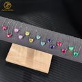 Luxury Jewelry 925 Sterling Silver Heart Cut Lab Created Ruby Sapphire Emerald Gemstone Engagement Pendent Necklace