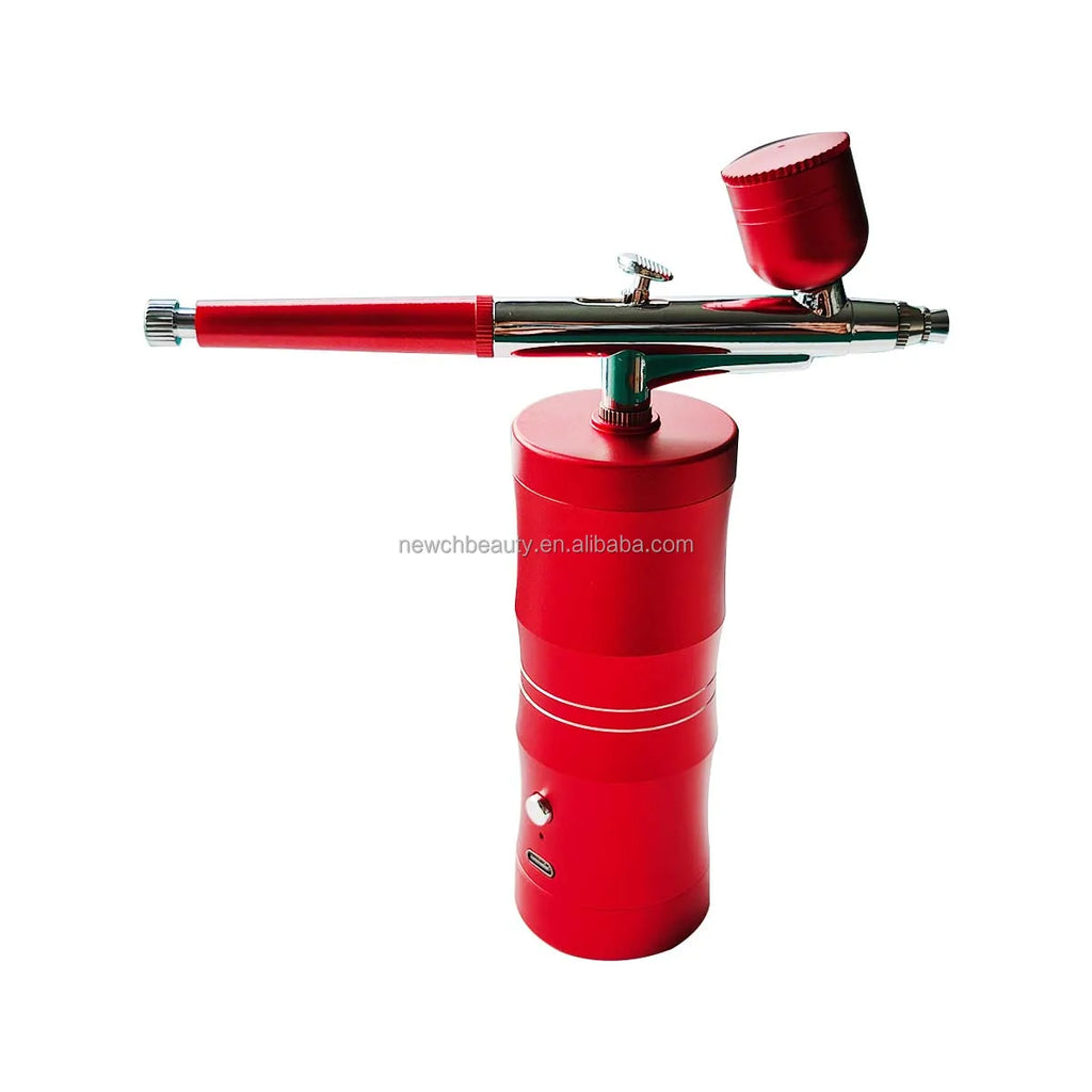 Rechargeable Portable Airbrush Kit Dual-action Spray Gun System Air Brush for Painting Makeup Nail and Cake Airbrush Kit