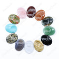 Thumb Crystal Portable Heart Shape Healing Crystals Gemstone Worry Stone Palm Pocket Stones for Stress Relief Massage