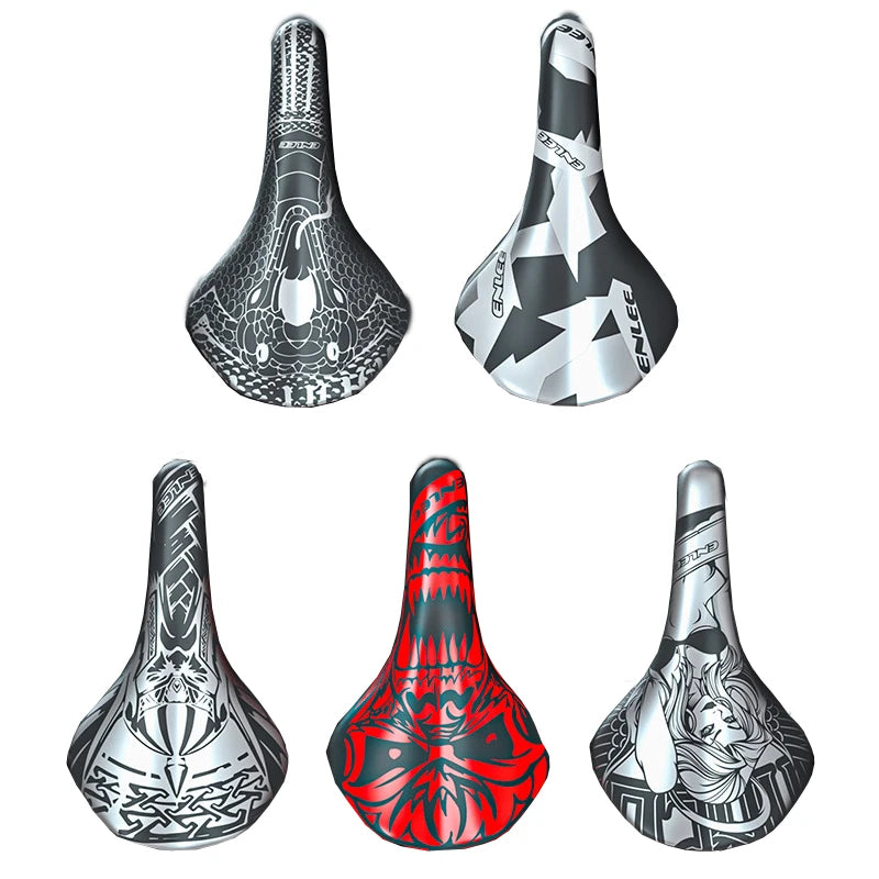 ENLEE Bicycle Comfortable Saddle Mountain Bike Seat Cushion Shock-absorbing Saddle Bicycle Seat Cushion Riding Equipment