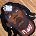 Popular America Rap Black Person Design Logo Carpet Handmade Rug