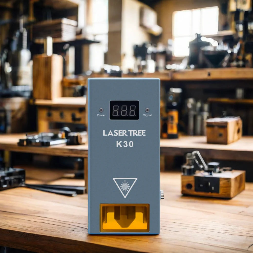 LASER TREE K30 Fixed Focus 30W Optical Power Laser Engraving Module with Air Assist TTL PWM Modulation Laser Equipment Parts