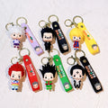 6 Styles 3D PVC Soft Rubber Car Key Chain Ring Hanging Piece Anime of Popular Cute HXH Hunter Cartoon Inside Keychain