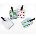 Ready to Ship Neoprene Sublimation Luggage Tag Travel Luggage Tags Custom Logo