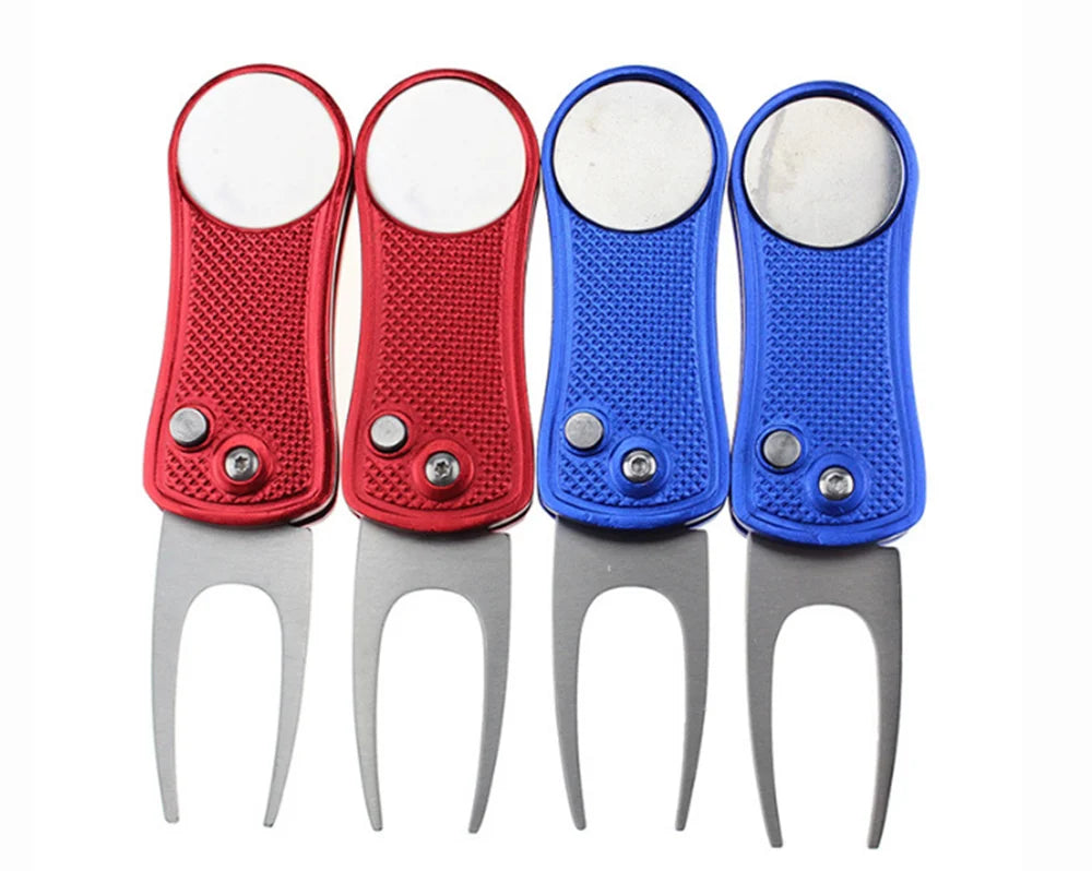 Wholesale Custom Logo Zinc Alloy Durable Ball Marker Mixed Color Bulk Golf Divot Tool