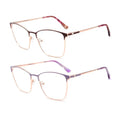 2023 Vintage Full-Rim Metal Spectacle Women Luxury Optical Acrylic Square Diamond Customizable Reading Glasses Black Gold Oval