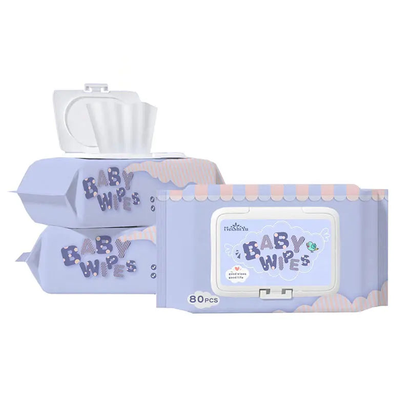 Hot Sale 80 Pieces Baby  Non Woven Wet Tissue Towel Factory