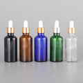 Essential Oil Glass Dropper Bottle with Screen Printing 5ml to 120ml Capacity Pump Spray and Mist Cap Skin Care Serum Screw Cap