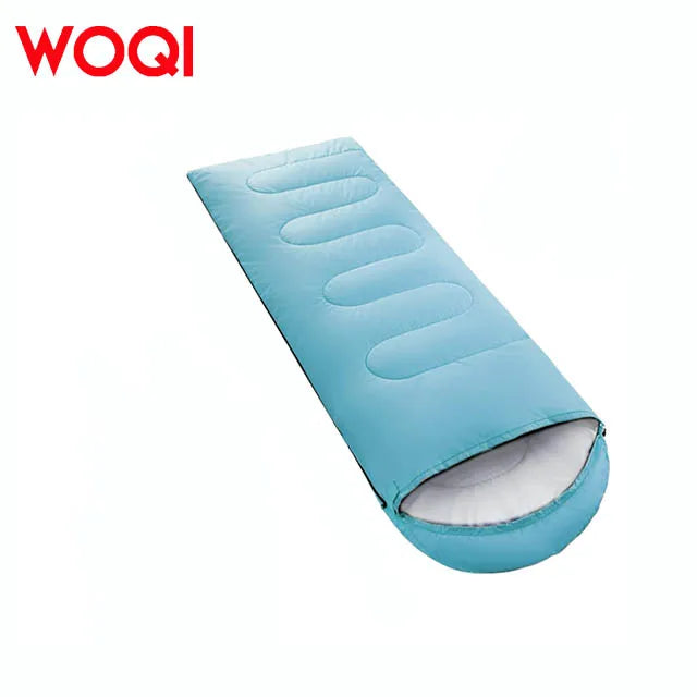 WOQI Season 3 Warm Weather Lightweight Adult Envelope Hooded Sleeping Bag Camping Outdoor Supplies