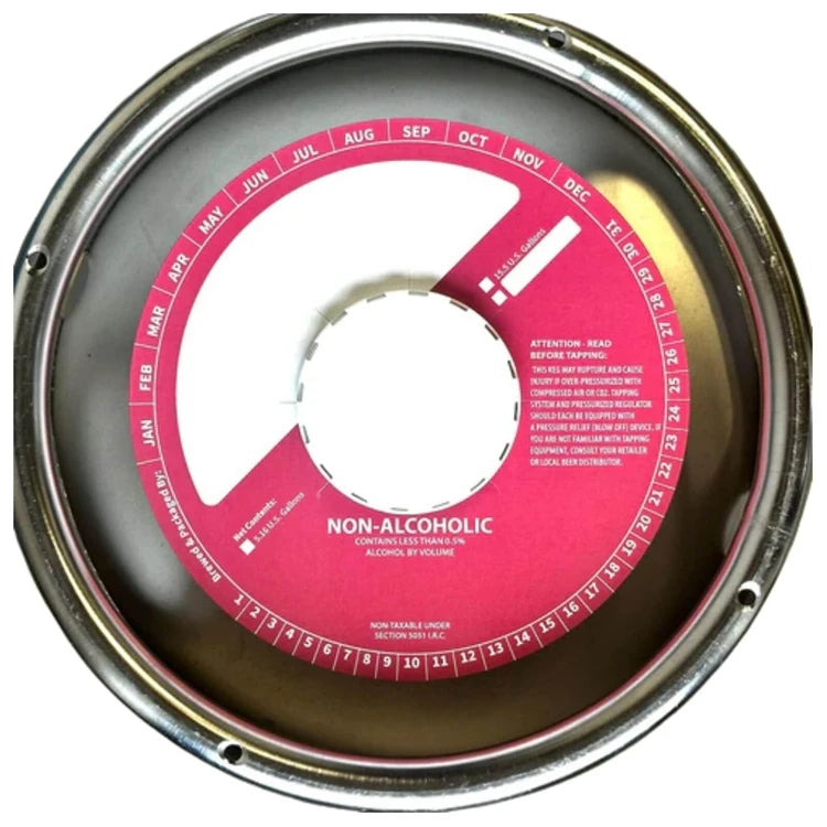 Customized 6.5'' and 7'' Keg Collars 12 Pt White Cardboard C1S Stock with NO Adhesive Printed Keg Collars