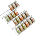 Acrylic Spice Rack 4-Layer Drawer Storage Organizer Tray Embedded Compartment Storage Rack