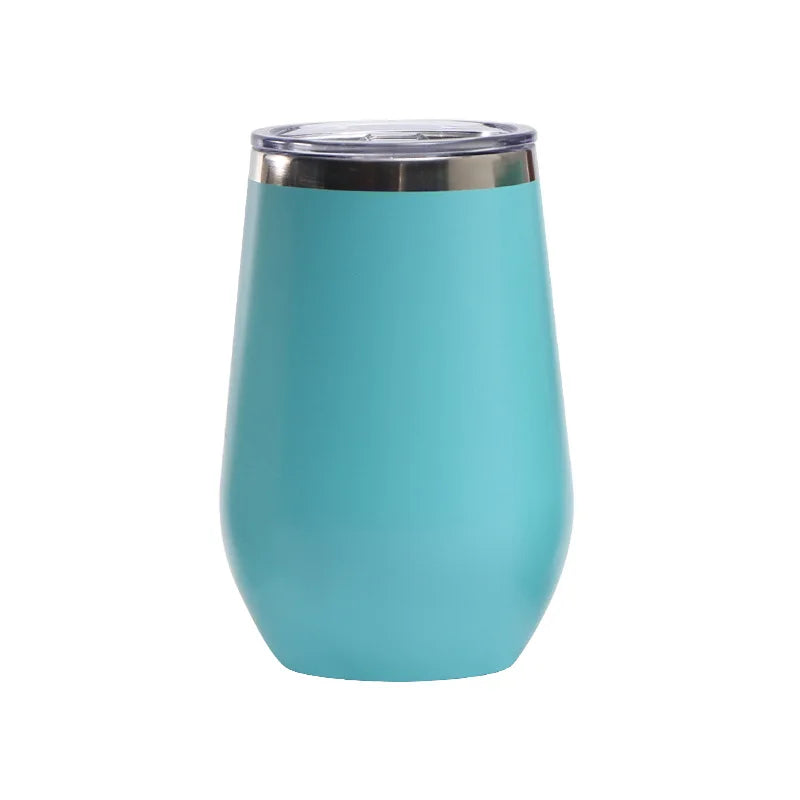 Double-Wall 304 Stainless Steel 12 oz Insulated Coffee Tumbler 6-12 Hours Thermal Insulation Eco-Friendly Portable Lid Best MegaBDM