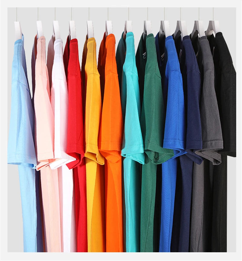Unisex Oversized Cotton T-Shirt High Quality Heavyweight Plain Top Button Decoration Custom Logo Design Casual for Men Women for