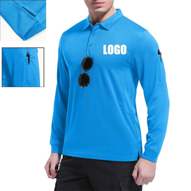 Clothing Manufacturer OEM Custom Breathable Fishing Polo T-shir Summer Custom Polo Shirts for Mens
