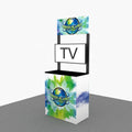 Portable Aluminum Expo Promotion Event Floor Standing Trade Show Display TV Stand MegaBDM