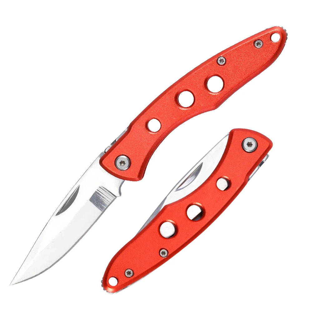 Mini EDC Survival Training Kits with Durable Stainless Steel Folding Blade and Fruit Knives Wholesale Pocket Camping Knives