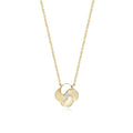 Laodun Fashion Popular S925 Pendant Necklace Simple Flower Design Engagement CZ Sterling Silver Necklace Vermeil