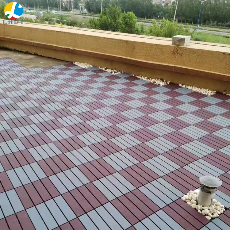 DIY Plastic Deck Tile Balcony Terrace Garden Patio Flooring Interlocking Deck Tiles