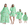 Ready to Ship Luxury Custom Printed Flurry Sherpa Adult Oversized Winter Hoodie Blanket