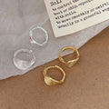 INS Popular Minimalist 925 Sterling Silver Braided Earring 18k Gold Plated Twist Earrings for Women