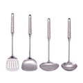 New Arrivals Custom Laser Logo 9 Piece Stainless Steel Silver Kitchen Utensil Set Dishwasher & Oven Safe Home Use