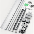 Modern Apartment Concealed Track Ghost Door Sliding System Hardware Set Bi-Directional Wooden Invisible Sliding Door Hanging