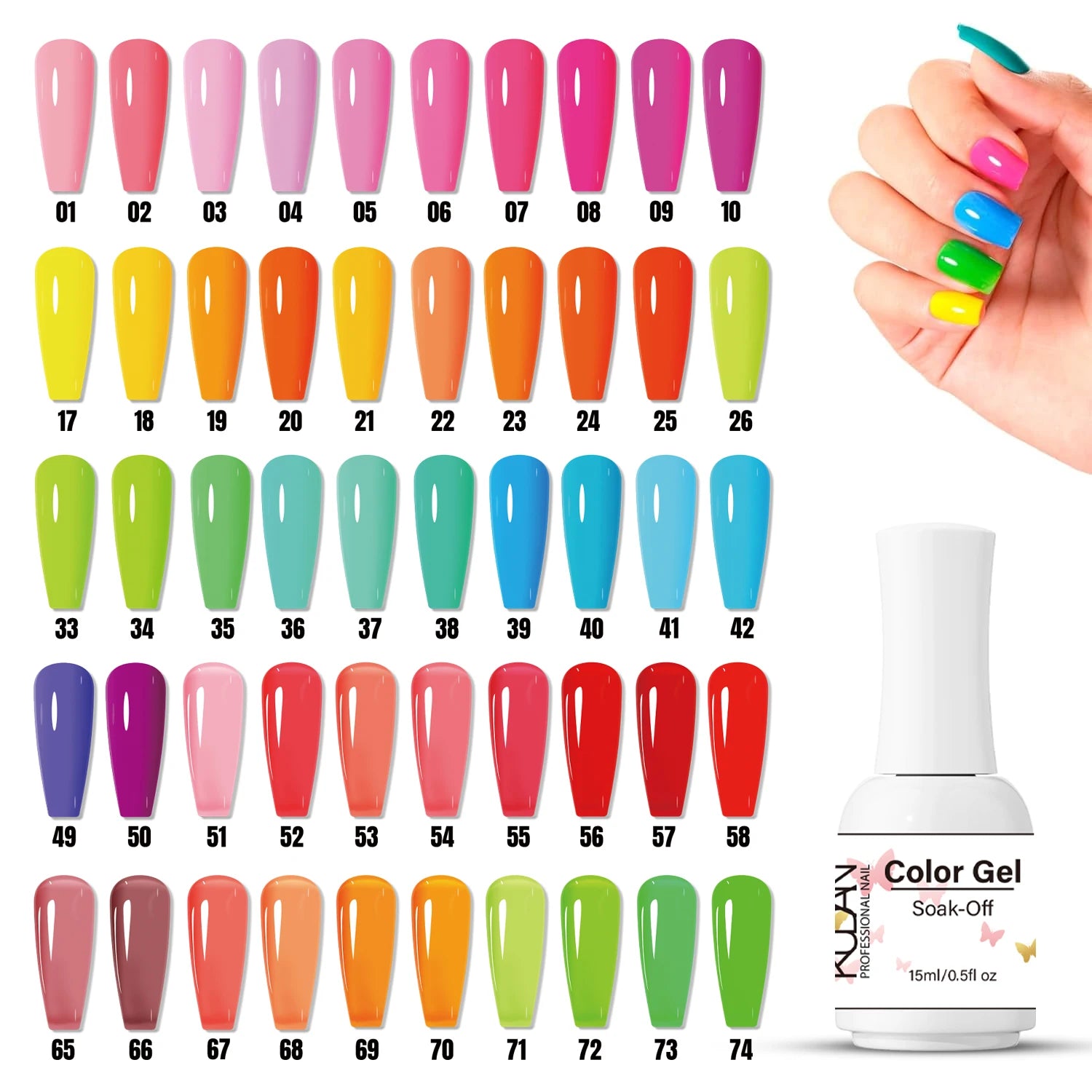 KUDAN Nail Polish Nail Polish Nail Factory Creates 15ml Custom Color Nail Polish Glue Painting Nail Salon DIY Gel Nail Polish