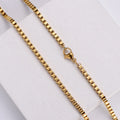 Wholesale 18K Gold Plated Stainless Steel Necklace from China Jewelry Factory Geometric Box Chain Classic Style for Gift