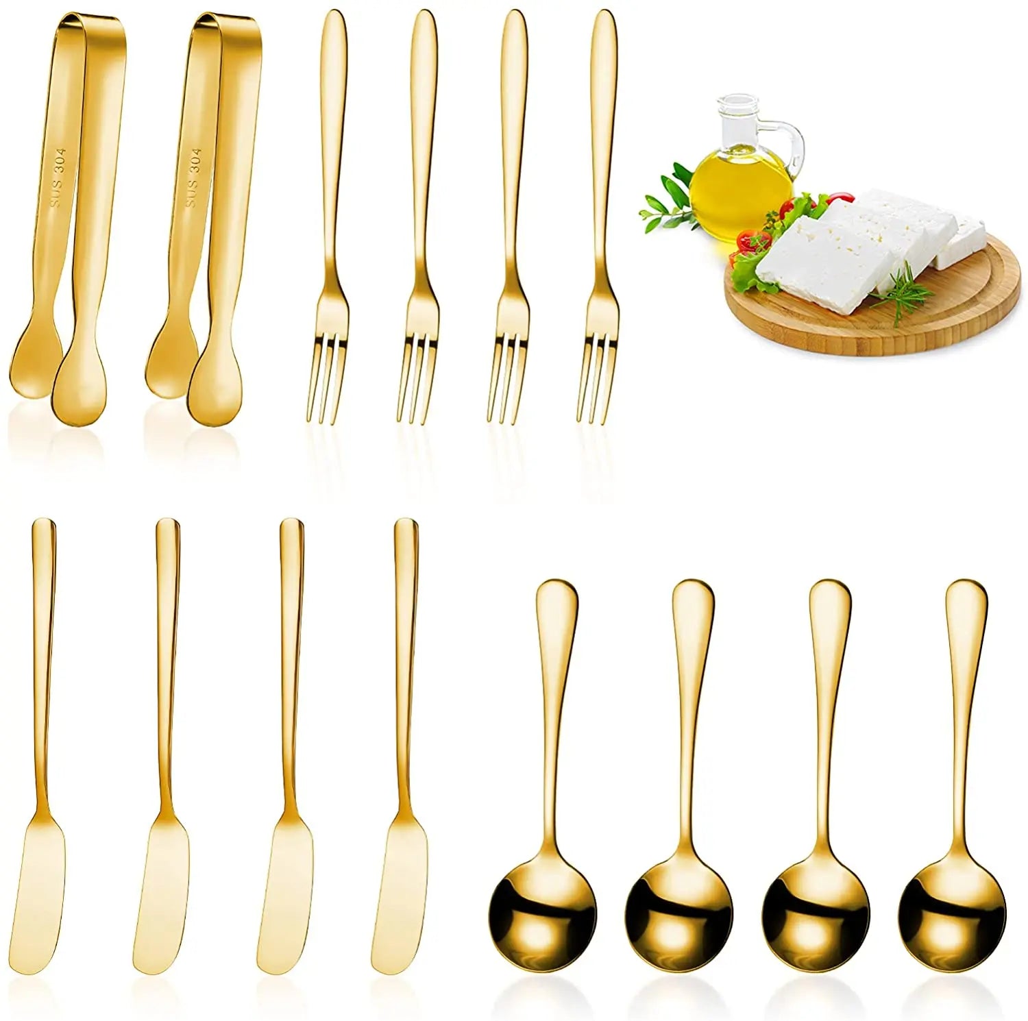 Cheese Butter Spreader Knives Set Charcuterie Accessories Stainless Steel Spreader Knives