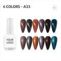 JTING Free Sample OEM Private Label 6Colors Gel Nail Polish Set Soak Off Glue Nail Gel Uv Organic Nail Polish Bottle Kids