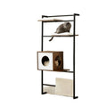 Wall Mounted Cat Shelves Set - Floating Cat Climbing Shelves for Windows As Wall Furniture with Perches