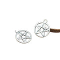 Pentagram Charms Silver Fashion Charm Pendant for Jewelry Accessories 19*16mm