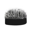 Trendy Men Camouflage Hat Wigs Beanie Cap Women Men Sports Outdoor Rock Punk Fake Hair Hat