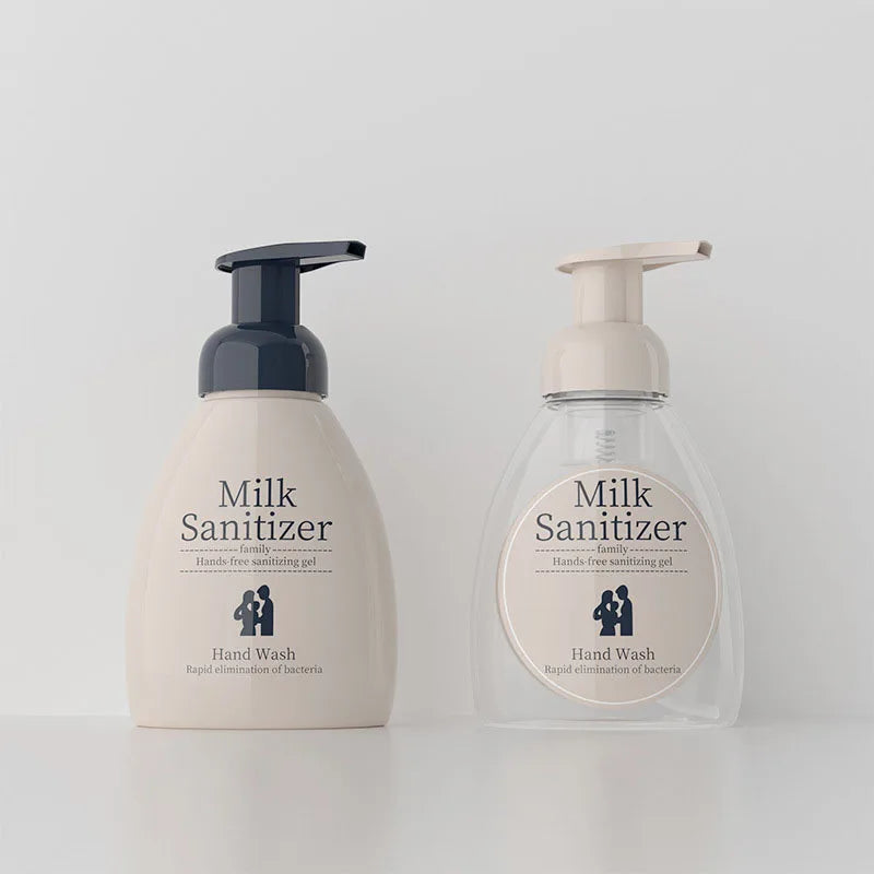 Clear Empty Oval Shape 250ml 300ml Facial Cleanser Cosmetic Liquid Packaging Bottle Bubble Foam Soap Bottles