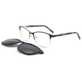 HIGO 9269 New Magnetic Clip on Glasses Frame Optical Prescription Frame Eyeglasses Round Polarized Clip Sunglasses