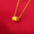 Gold Plated O-Shaped Chain Women's Thin Small Waist Pendant  Sand Gold Necklace Wholesale Live Delivery