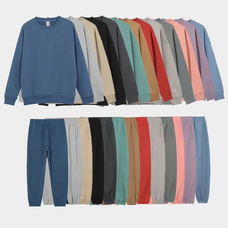 OEM Pullover Printing Embroidery Vintage Sweatshirt Tracksuits Blank Plain Custom Cotton Fleece Men's Hoodies & Sweatshirt