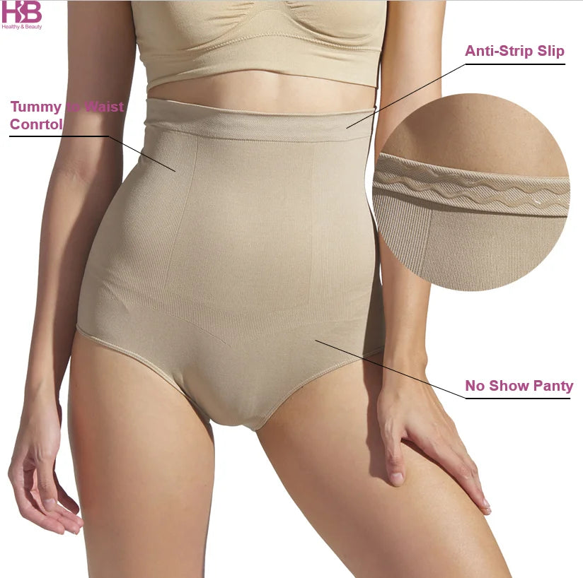 Body Shaper Breathable Seamless Tummy Control Panty Shapewear for Women with Medium Control