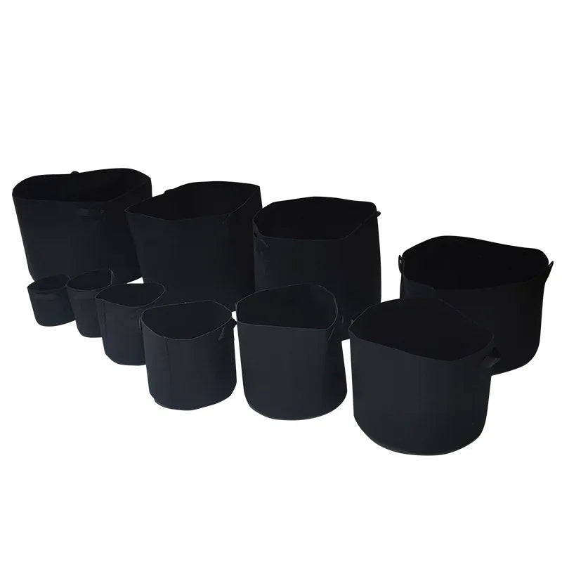 20Pcs Mushroom Potato Coco Peat Plant Bag 10 Gallon Felt Fabric Grow Bags for Plants