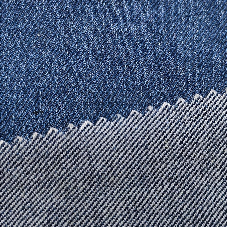 51016 Eco-Friendly Hemp Organic Cotton Raw Denim Fabric Plain Twill Anti-Bacteria Breathable Color Customized for Apparel Jeans