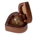 Walnut Wood Veneer Eco-Friendly Customized Size Jewellery Packaging Box Necklace Ring Earring Velvet Insert Wood Storage Box